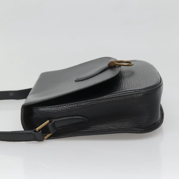LOUIS VUITTON Epi Saint Cloud GM Shoulder Bag Black Noir - Picture 9 of 15